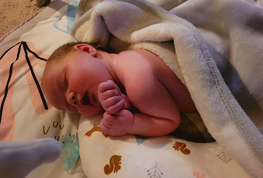 Addison joined the competition — help win amazing prizes! abdomen, baby, baby_products, baby_sleeping, baby_toddler_clothing, chest, child, close_up, comfort, finger, flesh, human_leg, linens, mouth, nail, person, room, skin, textile, thumb