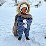 Wesna participe au concours pour gagner de l'argent avec cette photo : child, toddler, snow, winter_clothing, parka, fur_trim, hood, mittens, boots, blanket, outdoor, snowy_landscape, trees, playground, cold, standing, portrait, bundled_up, smile, hat