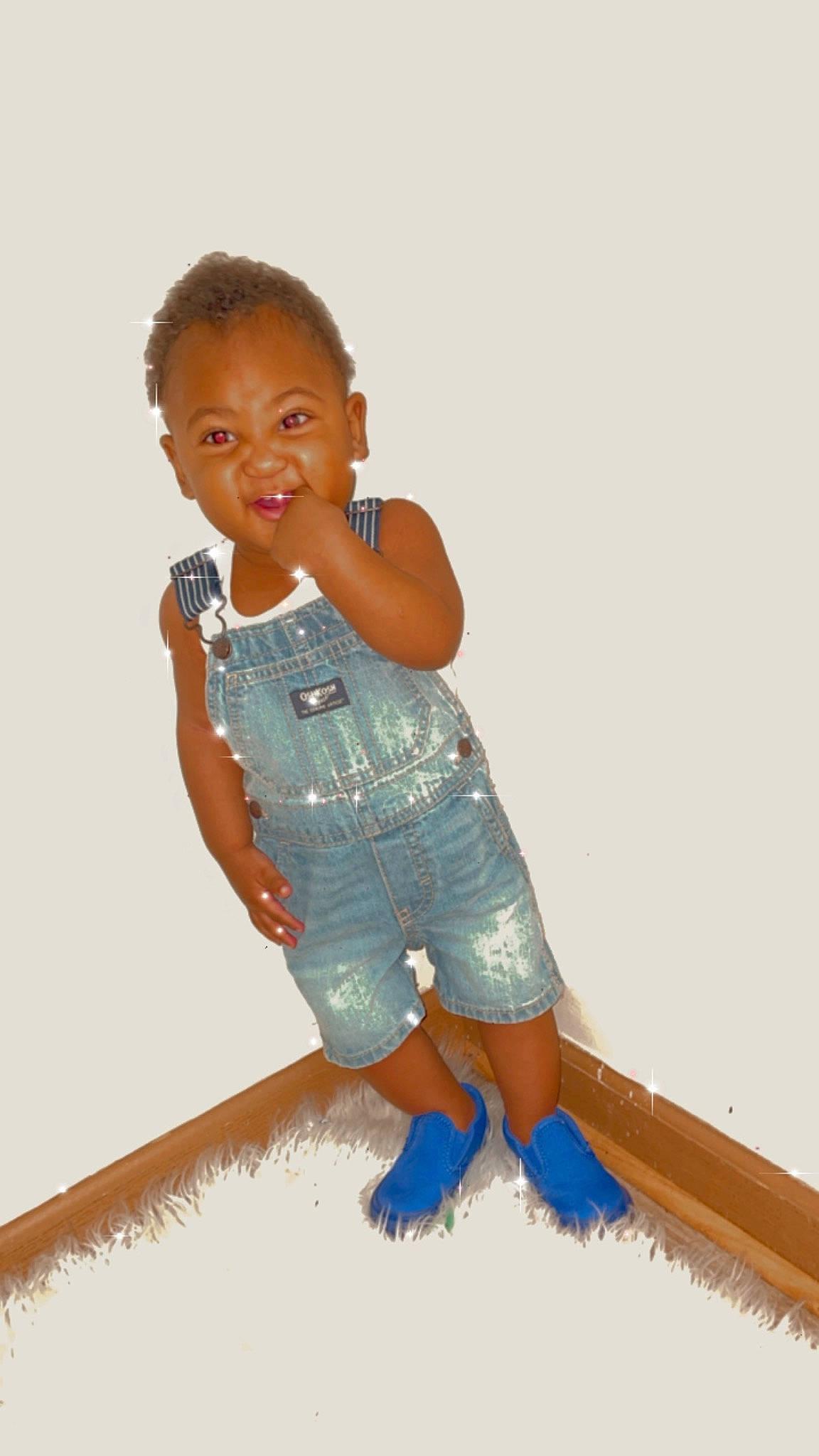 Emeries joined the competition — help win amazing prizes! baby_toddler_clothing, barefoot, denim, elbow, electric_blue, fashion_design, flooring, fun, gesture, happy, human_leg, knee, person, shoulder, skin, sleeve, smile, t_shirt, thigh, toddler