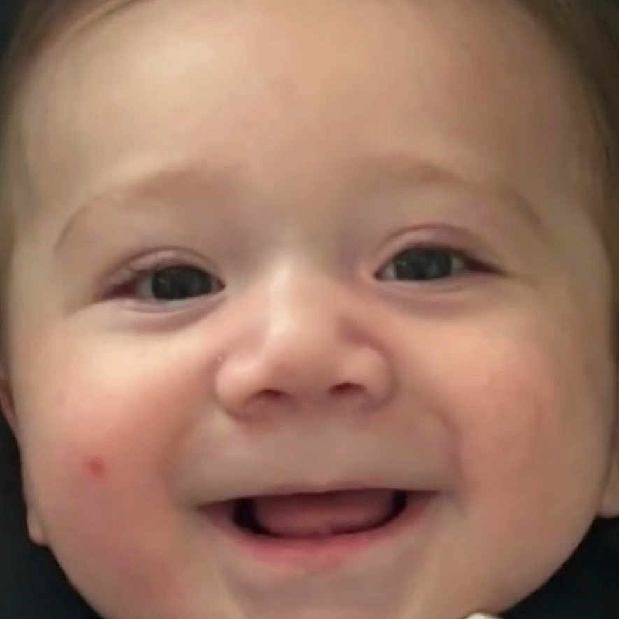 Andrew is registered to the contest to win money with this photo: baby, smiling, face, child, car_seat, seatbelt, closeup, infant, straps, safety, happy, cute, portrait, young_child, head, clothing, human, baby_face, car_interior, infant_smile