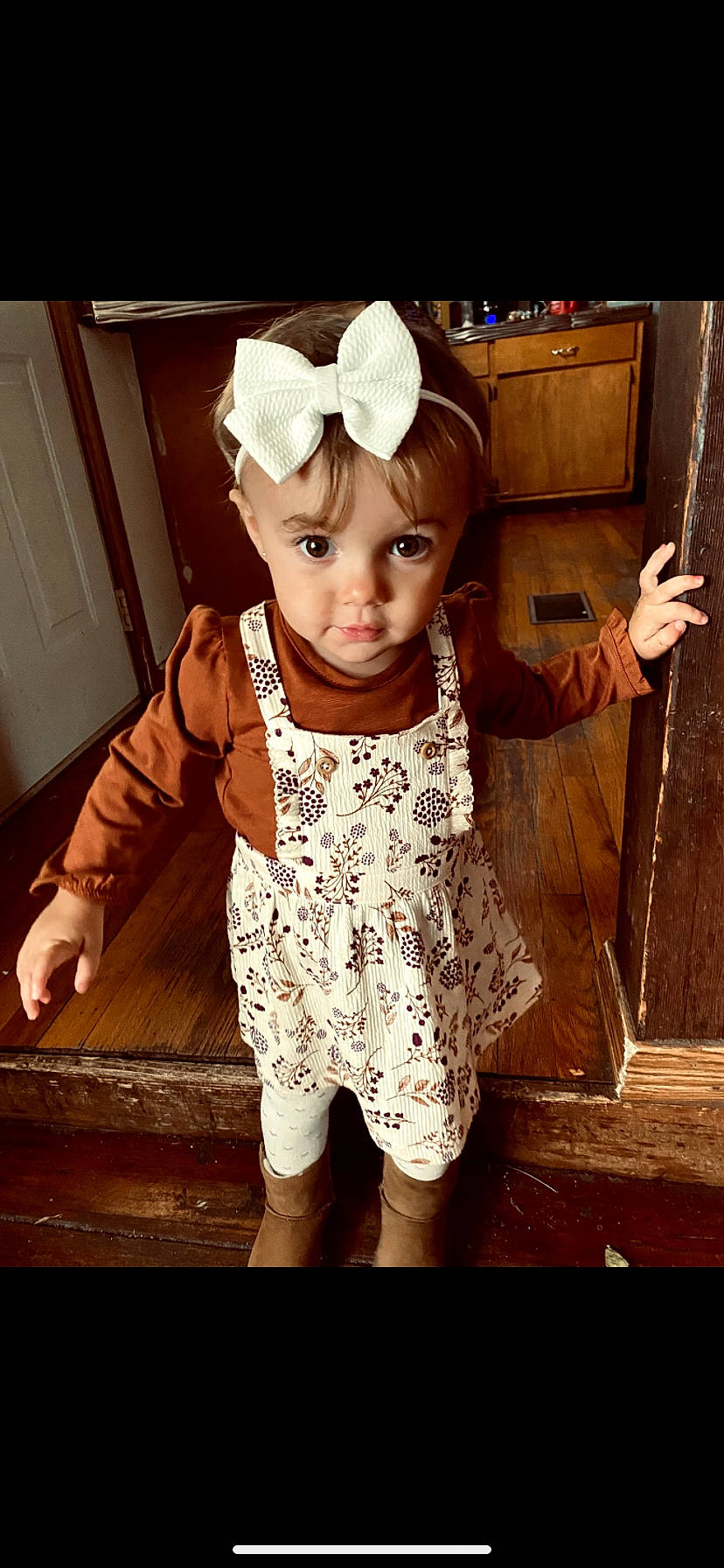 Kynleigh joined the competition — help win amazing prizes! baby_toddler_clothing, brown_hair, child, child_model, hair_accessory, headband, person, sleeve, toddler