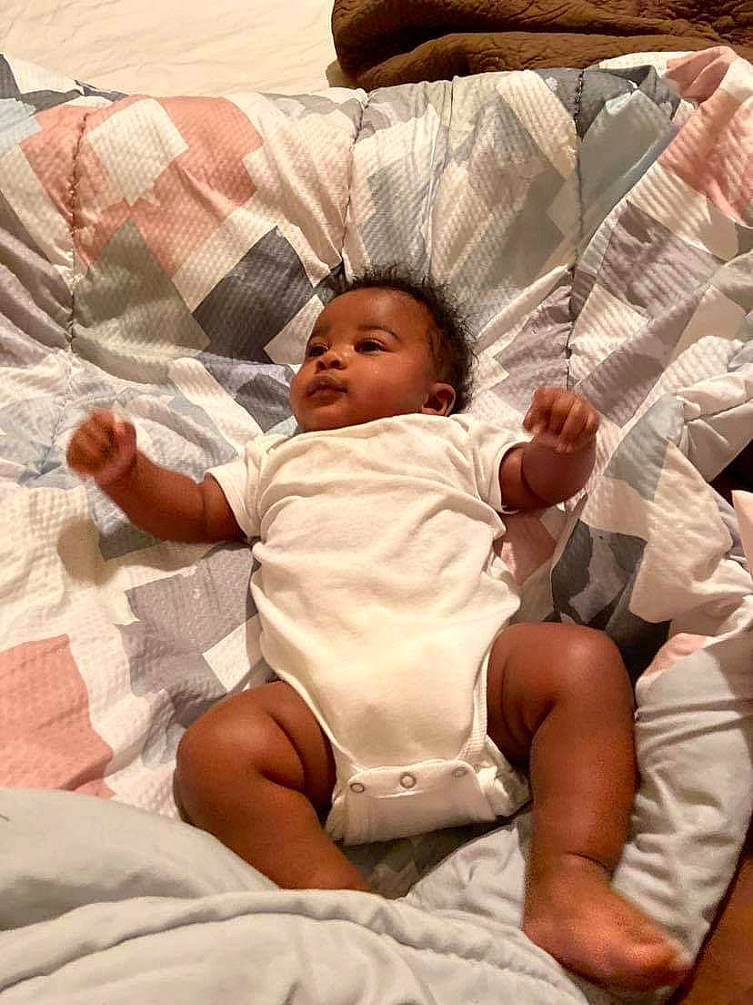 Jalen joined the competition — help win amazing prizes! abdomen, baby, barefoot, chest, child, comfort, diaper, eye, head, human_body, knee, mammal, mouth, person, product, skin, stomach, thigh, toddler, trunk