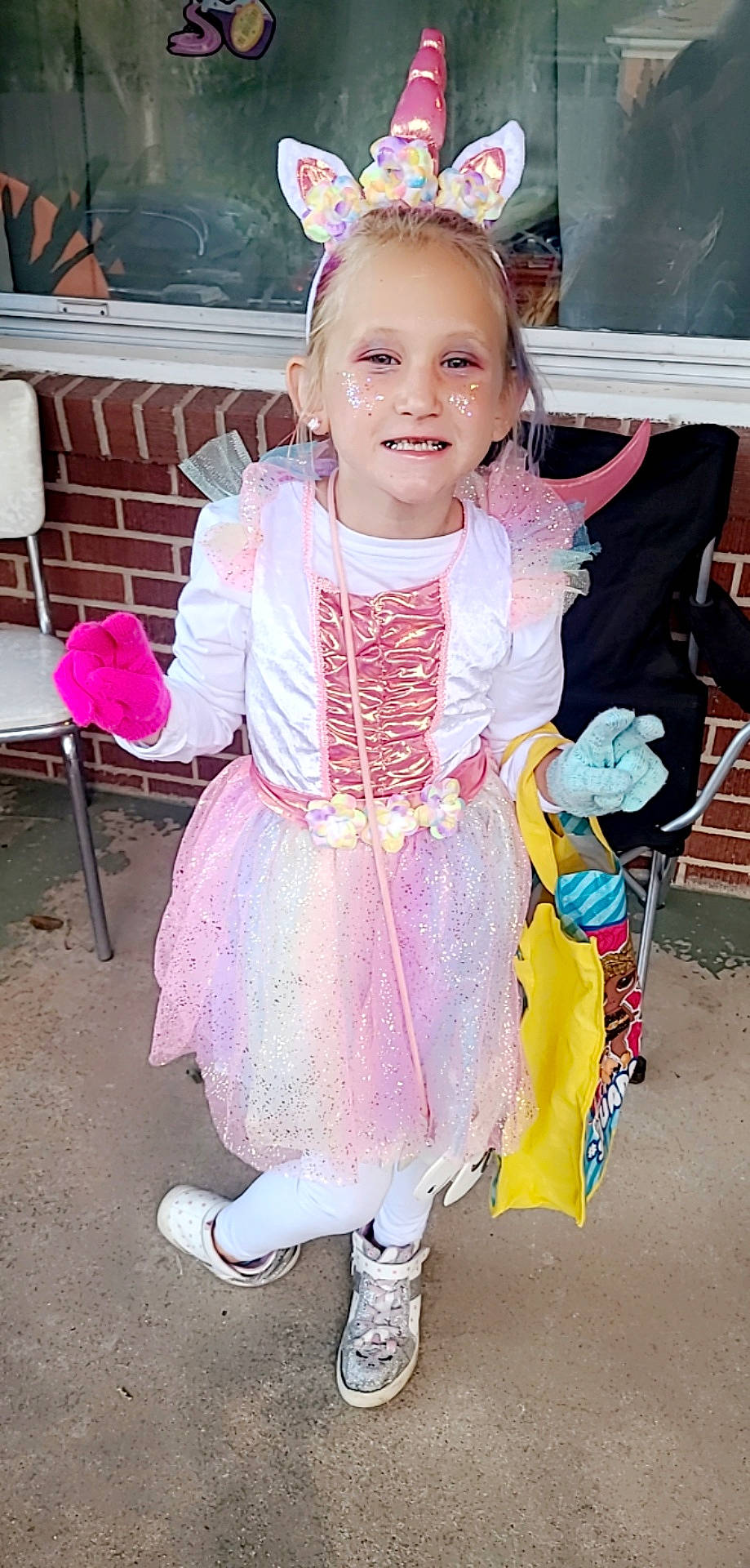 Sophya joined the competition — help win amazing prizes! baby_toddler_clothing, chair, child, costume, dress, embellishment, event, face, fashion_accessory, fashion_design, fun, happy, joy, magenta, pattern, person, pink, ruffle, sleeve, smile