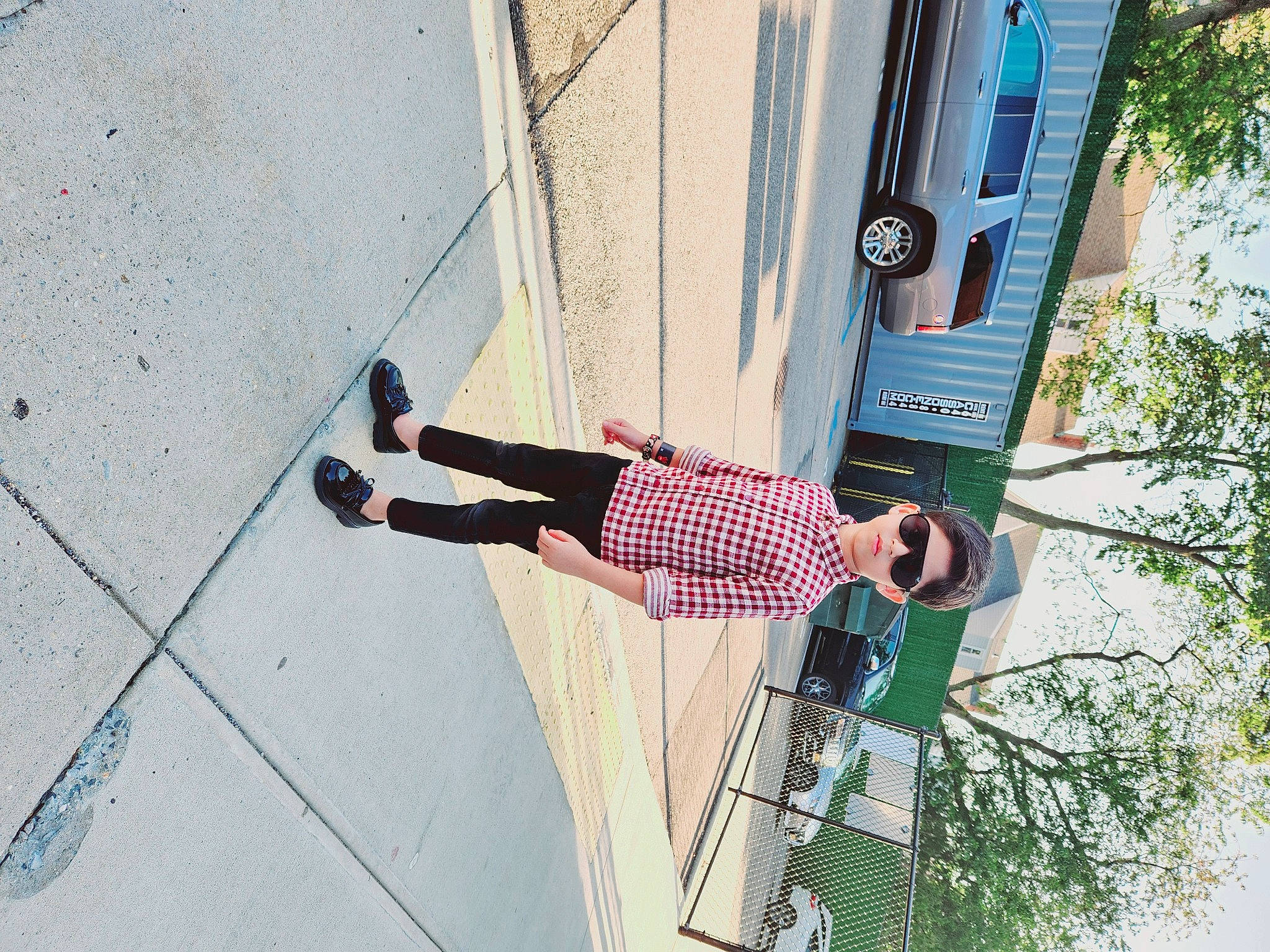 Hadi joined the competition — help win amazing prizes! adventure, automotive_exterior, car, climbing_harness, concrete, denim, electric_blue, facade, fun, leisure, pattern, pedestrian, person, recreation, rope, shadow, textile, tree, vehicle_door, walking_shoe