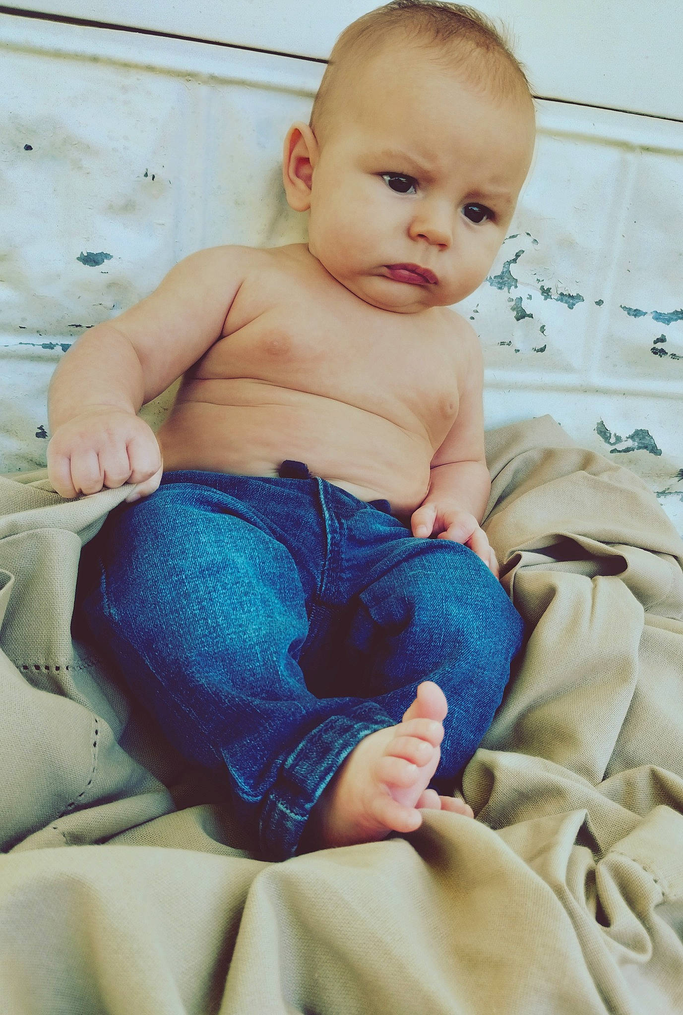 Denver joined the competition — help win amazing prizes! arm, baby, baby_toddler_clothing, cheek, chin, comfort, eye, face, finger, hand, joint, leg, person, shoulder, skin, sleeve, standing, stomach, thigh, toddler