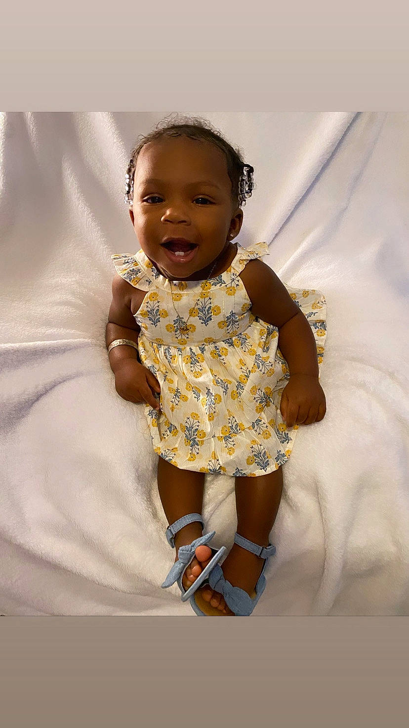 Cevyn joined the competition — help win amazing prizes! baby, baby_toddler_clothing, cheek, day_dress, dress, embellishment, face, fashion_design, flash_photography, happy, head, human_body, iris, pattern, person, skin, sleeve, smile, thumb, toddler