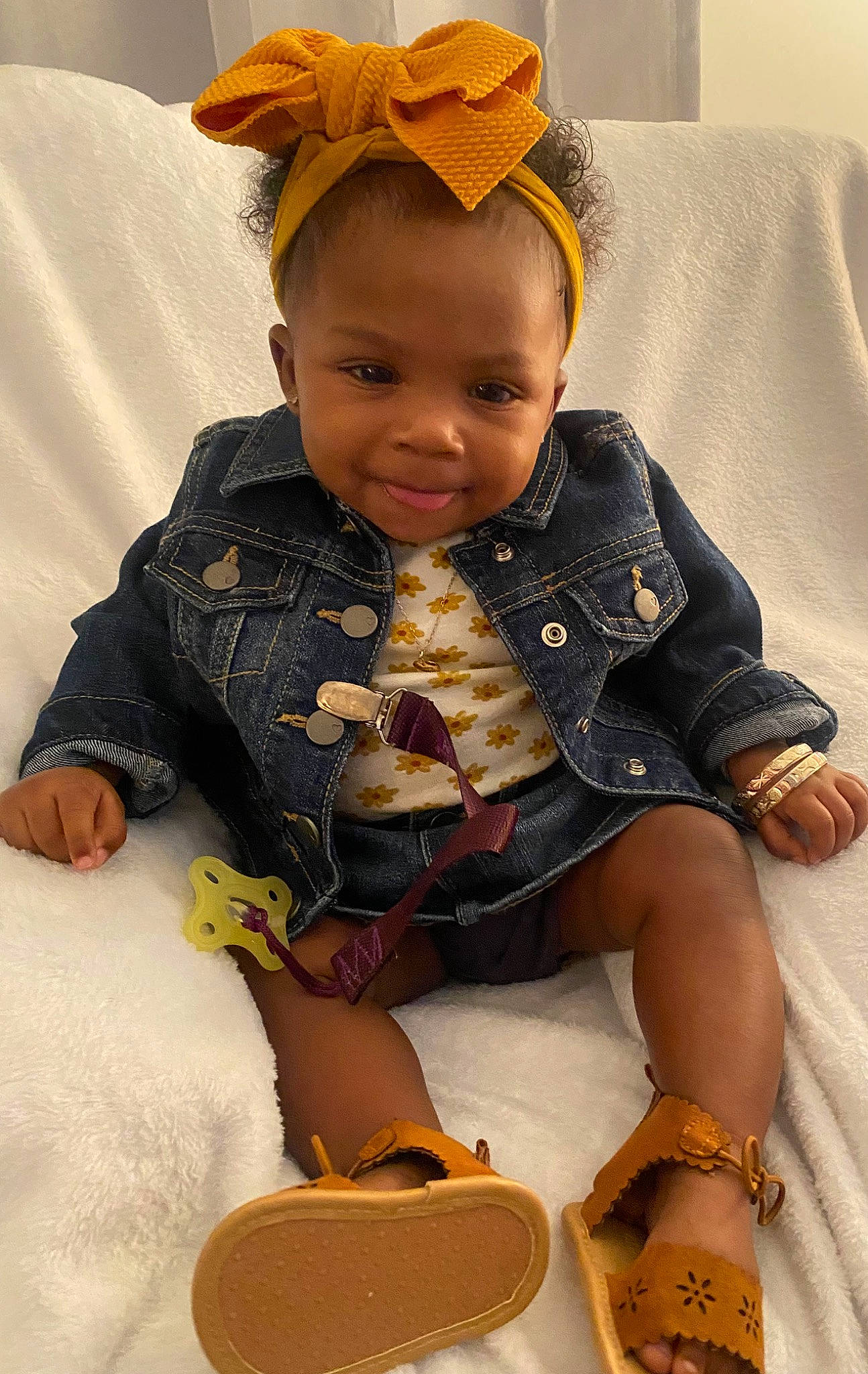 Cevyn joined the competition — help win amazing prizes! baby, baby_products, baby_toddler_clothing, cheek, child, comfort, fashion_accessory, fun, happy, headband, joy, pattern, person, photograph, product, sitting, skin, sleeve, textile, toddler