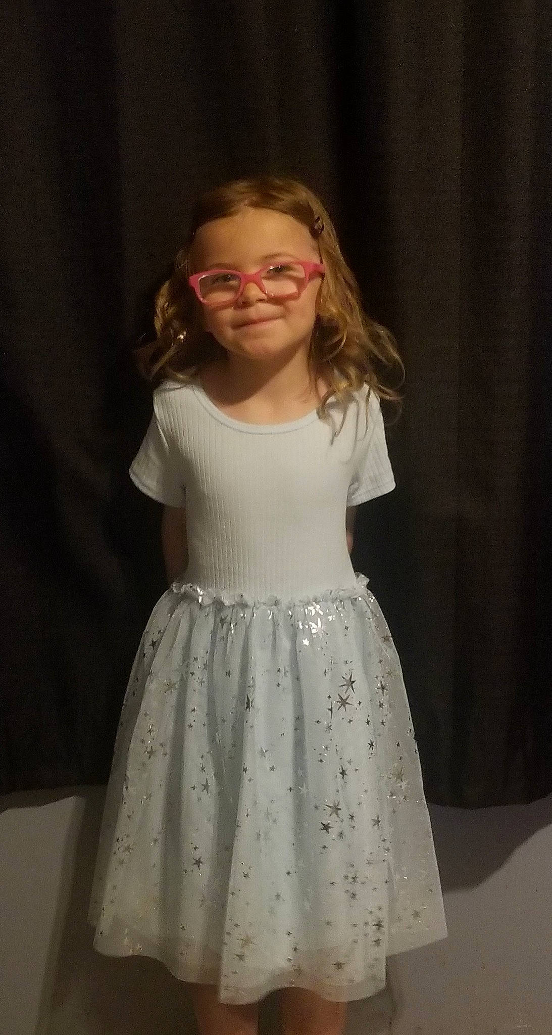 Lucy joined the competition — help win amazing prizes! blond, bridal_party_dress, day_dress, dress, embellishment, event, face, fashion_design, formal_wear, gown, hair, happy, head, joy, long_hair, neck, one_piece_garment, person, sleeve, smile