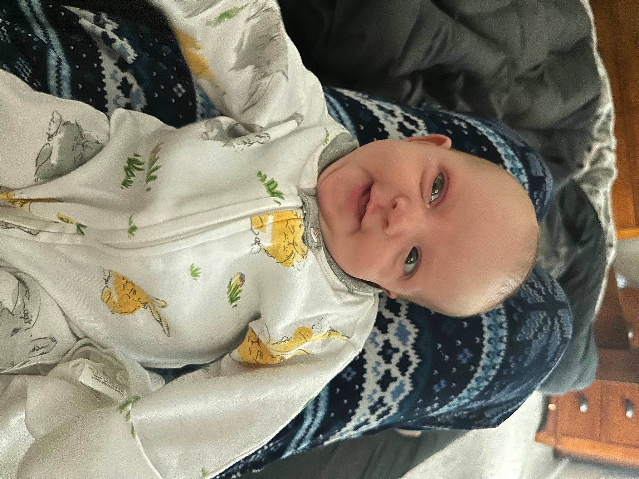 Neveah joined the competition — help win amazing prizes! baby, baby_products, baby_toddler_clothing, cheek, child, comfort, eye, face, fur, happy, head, linens, pattern, person, portrait_photography, skin, sleeve, smile, textile, toddler