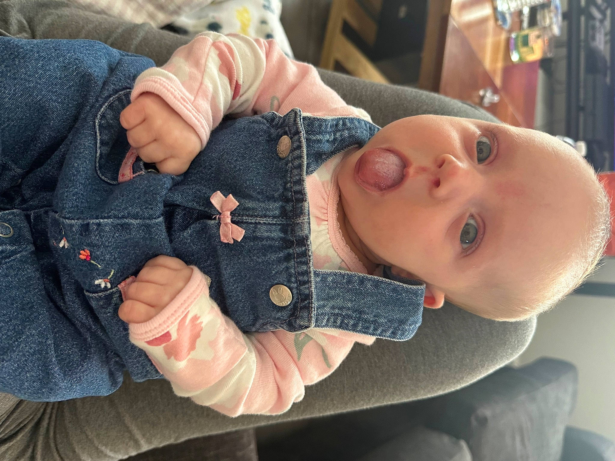 Neveah joined the competition — help win amazing prizes! baby, baby_toddler_clothing, cheek, comfort, ear, eye, eyelash, finger, gesture, hand, human_body, lip, mouth, nail, nose, person, skin, sleeve, thumb, toddler