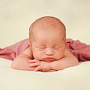 Maisie joined the competition — help win amazing prizes! newborn, baby, sleeping, infant, arms, face, skin, blanket, pink, resting, peaceful, portrait, cute, child, soft, closeup, head, lying_down, sleep, calm