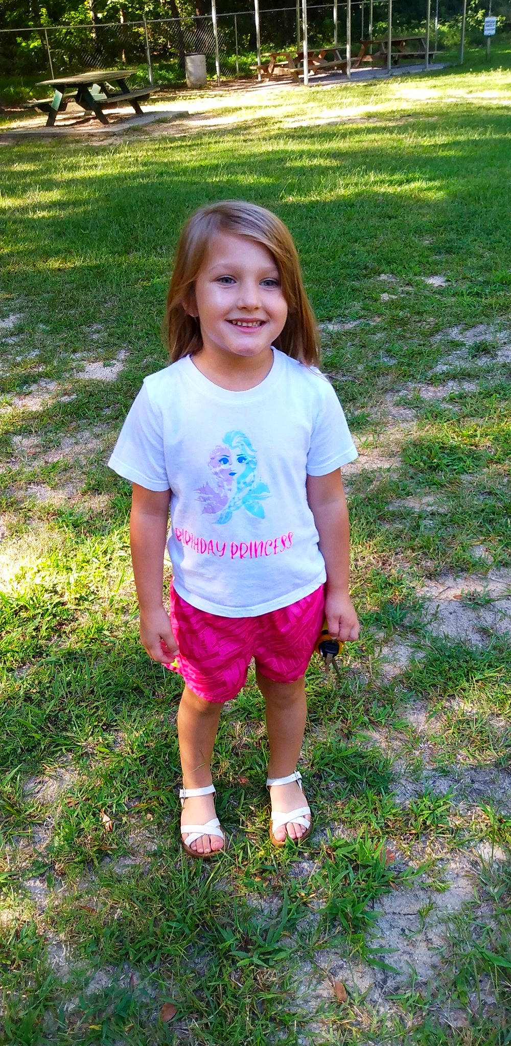 Paisleigh joined the competition — help win amazing prizes! baby_toddler_clothing, child, eye, face, fun, grass, hair, happy, head, joy, leisure, meadow, people_in_nature, person, pink, plant, shorts, sleeve, smile, summer