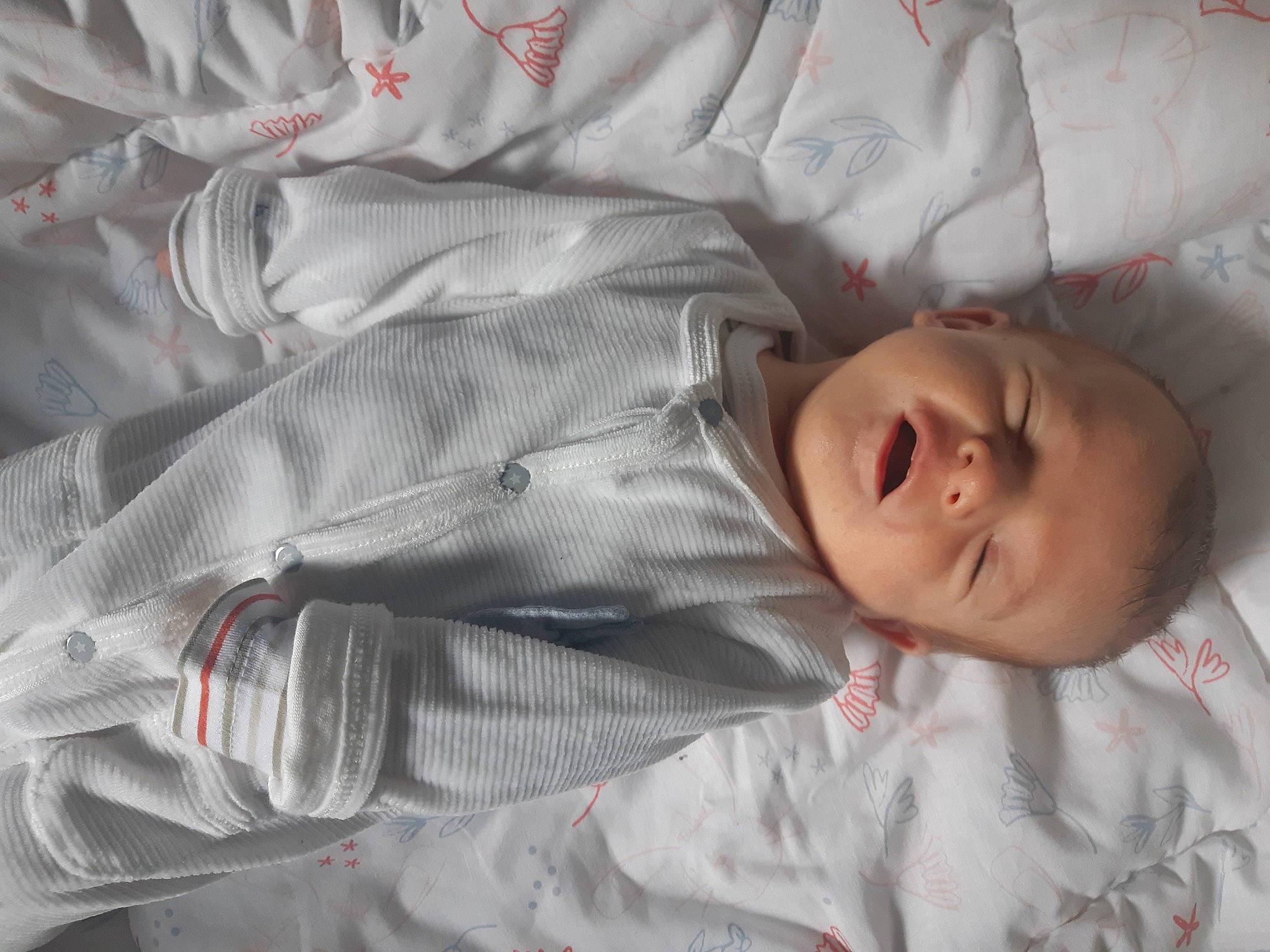 Aubin participe au concours pour gagner de l'argent avec cette photo : baby, baby_products, baby_toddler_clothing, bedtime, cheek, child, comfort, face, facial_expression, head, linens, nose, pattern, person, product, skin, sleep, sleeve, textile, toddler