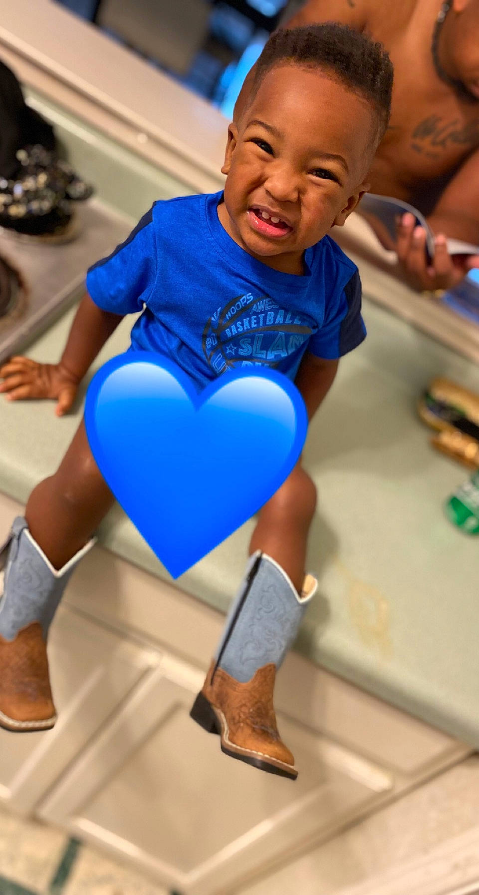 Camden joined the competition — help win amazing prizes! child, chin, electric_blue, face, fun, happy, head, human_leg, joint, knee, leisure, muscle, organ, person, photograph, recreation, smile, snapshot, spandex, sportswear