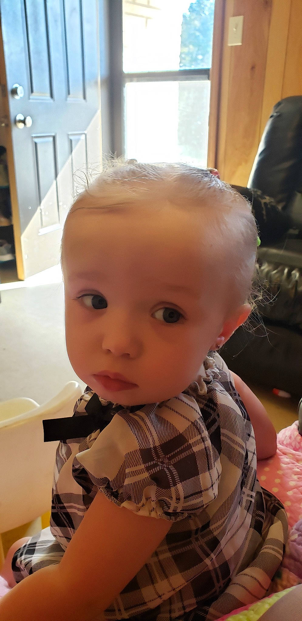 Gabriella joined the competition — help win amazing prizes! baby, cheek, child, face, forehead, head, person, skin, toddler