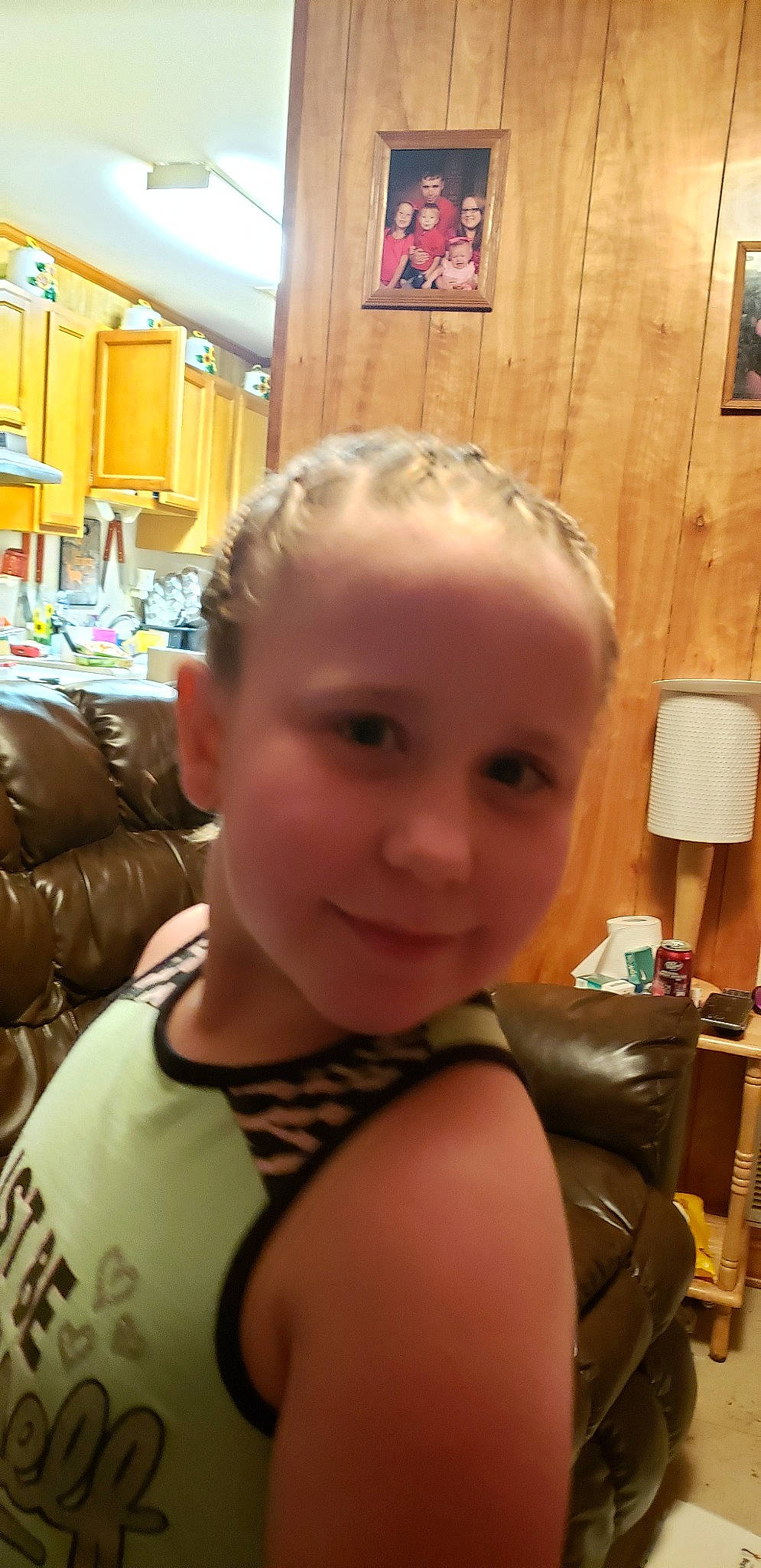 Khloei is registered to the contest to win money with this photo: cheek, child, ear, eyebrow, face, forehead, hair, head, nose, person, photography, selfie, smile, toddler