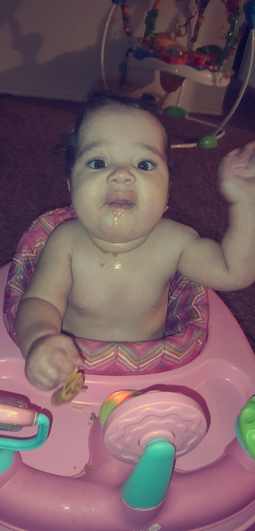 Kaylee joined the competition — help win amazing prizes! baby, cheek, ear, eyebrow, finger, forehead, green, happy, iris, lip, mouth, muscle, nose, organ, person, pink, product, skin, smile, thumb