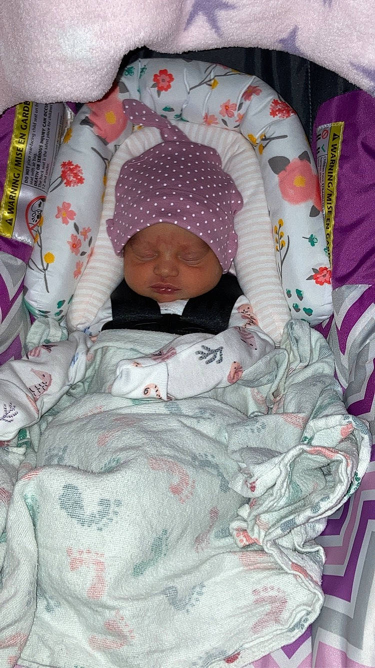 Blakelynn is registered to the contest to win money with this photo: baby, baby_products, baby_safety, baby_sleeping, baby_toddler_clothing, bedding, bedtime, carmine, child, comfort, head, headwear, linens, nap, pattern, person, pink, product, room, sleeve