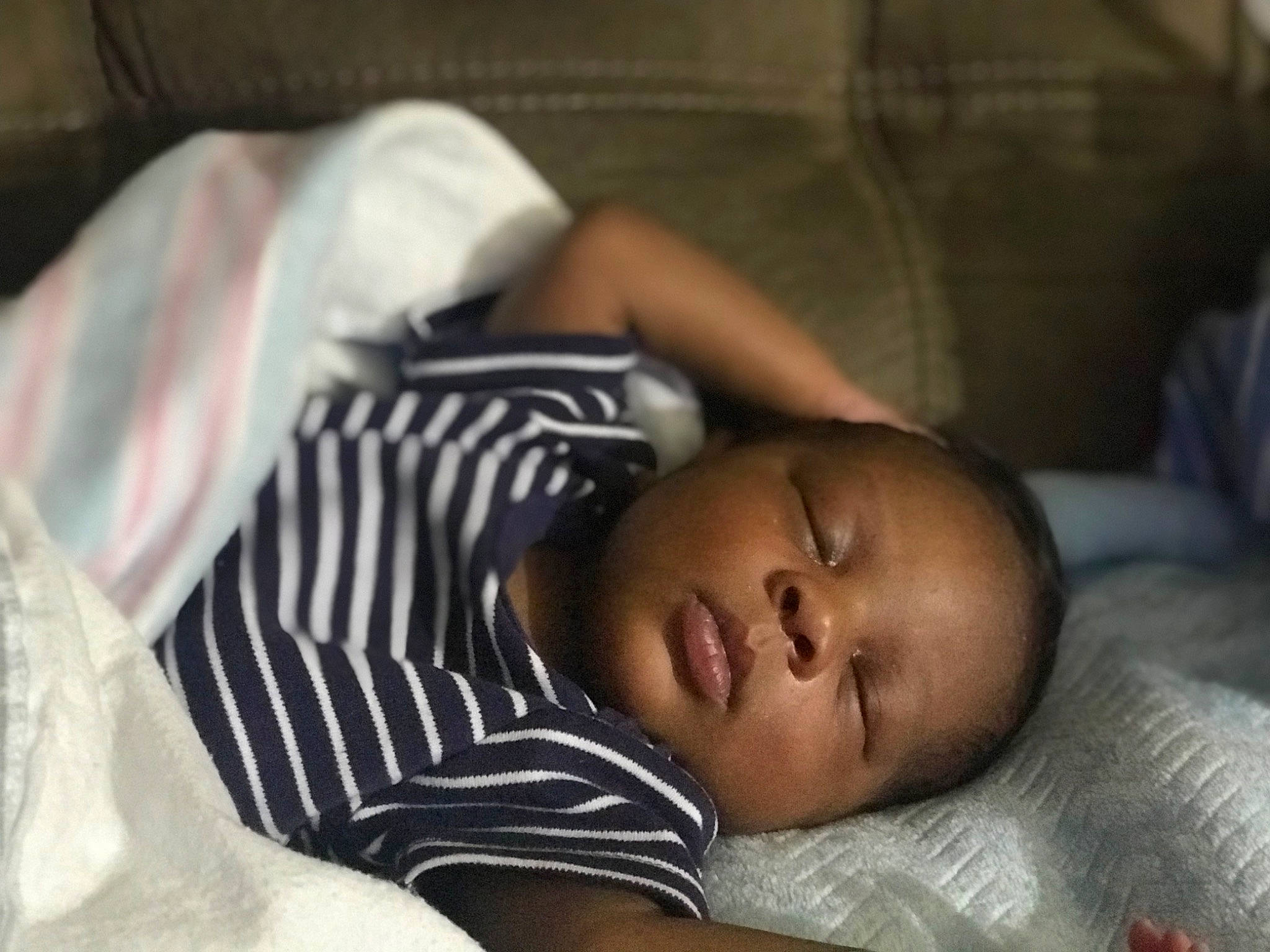 Karson joined the competition — help win amazing prizes! baby, baby_products, baby_toddler_clothing, bedtime, cheek, chest, child, comfort, ear, elbow, eye, eyebrow, linens, mouth, nap, nose, person, room, skin, sleep