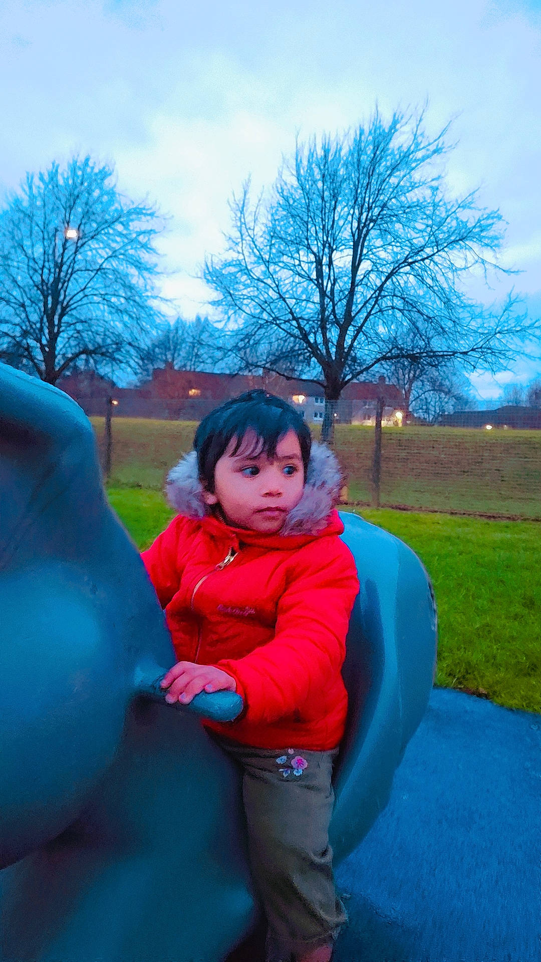 Sirjan joined the competition — help win amazing prizes! blue, cloud, electric_blue, face, fun, grass, grassland, happy, human_body, leisure, magenta, people_in_nature, person, plant, recreation, sky, standing, toddler, tree, winter