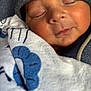 baby, sleeping, face, blanket, hat, closeup, skin, child, cozy, infant, peaceful, warm, soft, newborn, wrapped, portrait, cute, resting, indoors, comfort
