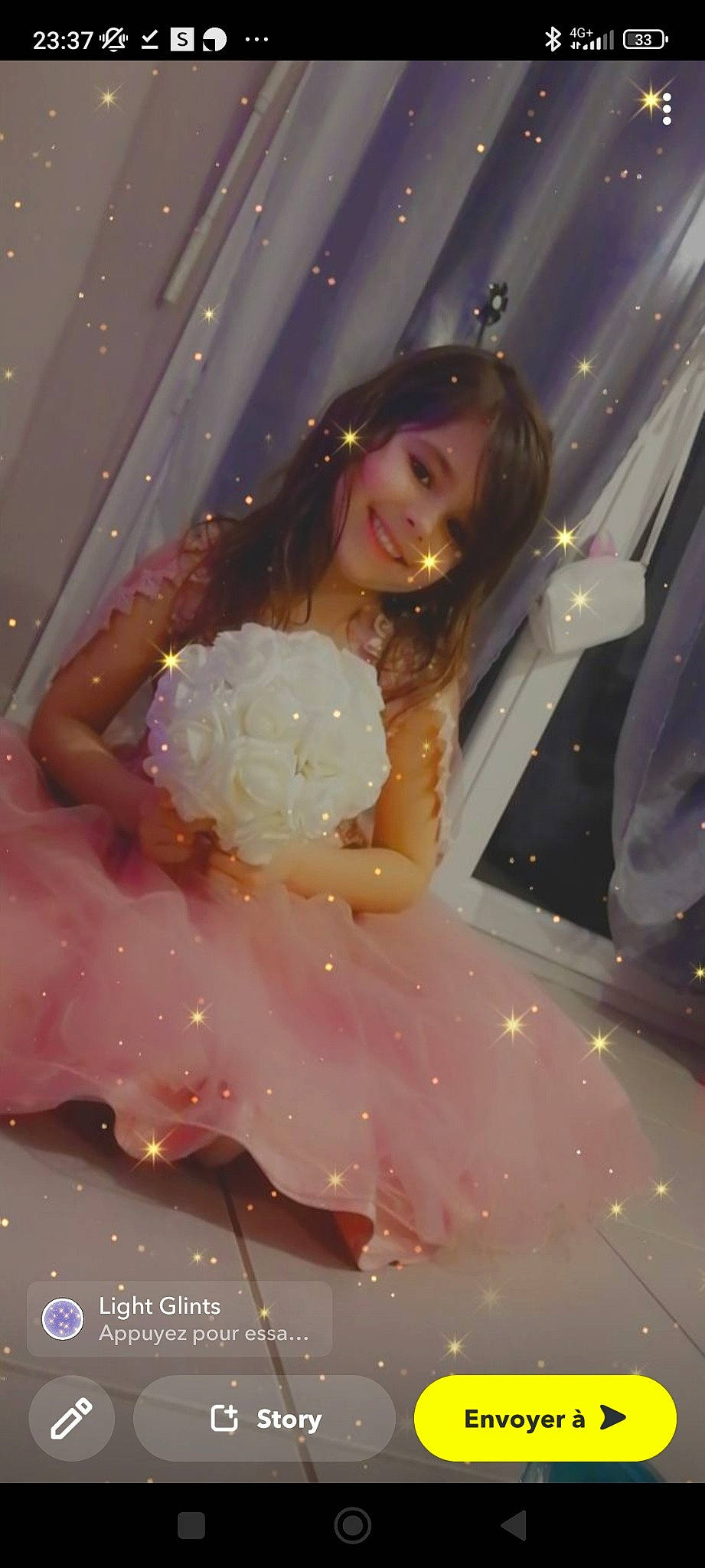 Lindsay participe au concours pour gagner de l'argent avec cette photo : blond, bridal_accessory, bridal_clothing, bride, dress, event, fashion, fashion_design, flash_photography, formal_wear, fun, glove, gown, hair, happy, human_leg, joy, person, pink, smile