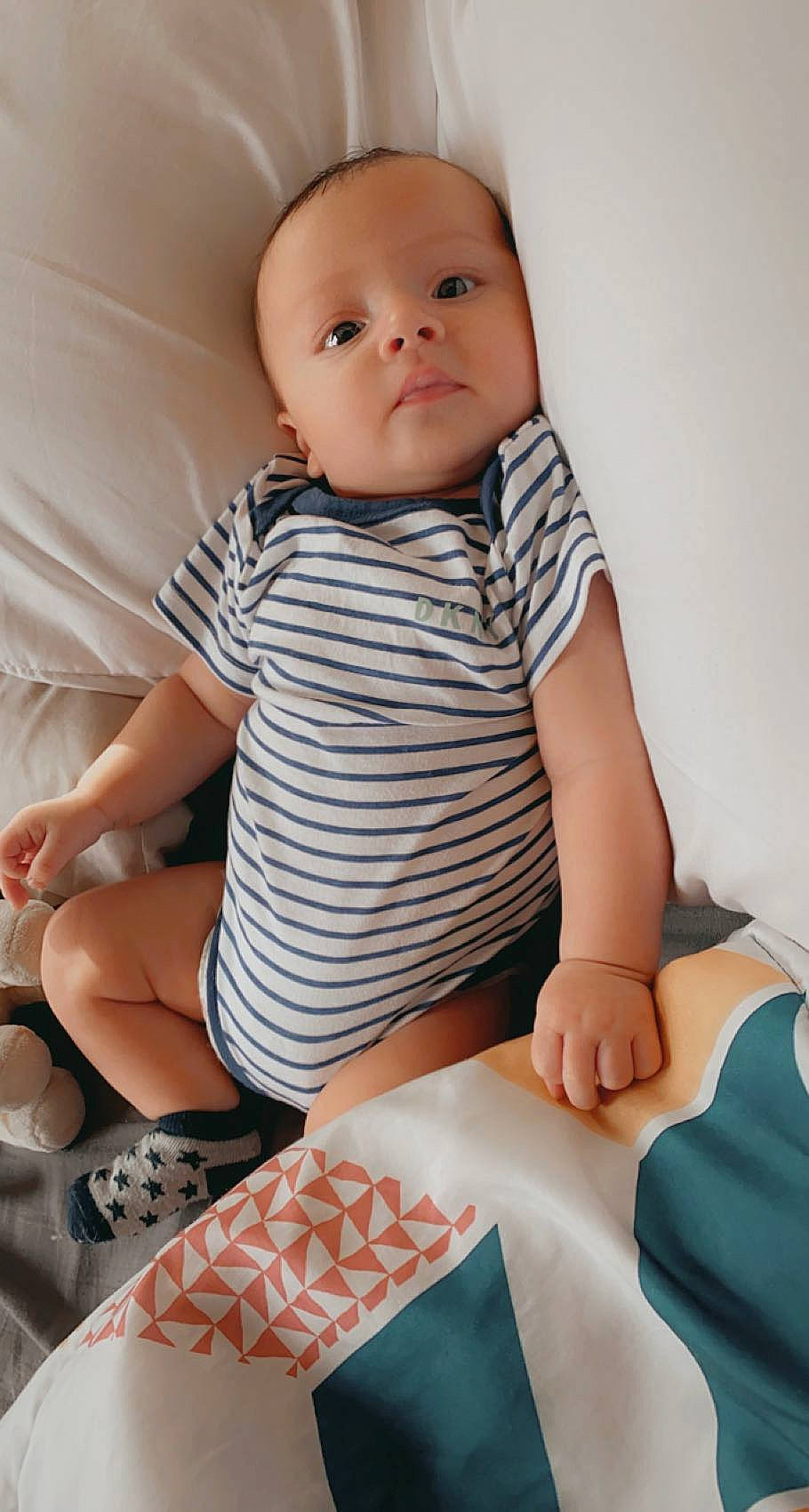 Princeton Valentino joined the competition — help win amazing prizes! baby, baby_toddler_clothing, collar, comfort, elbow, eye, finger, human_leg, joint, knee, leg, muscle, neck, person, shorts, skin, sleeve, t_shirt, thigh, toddler