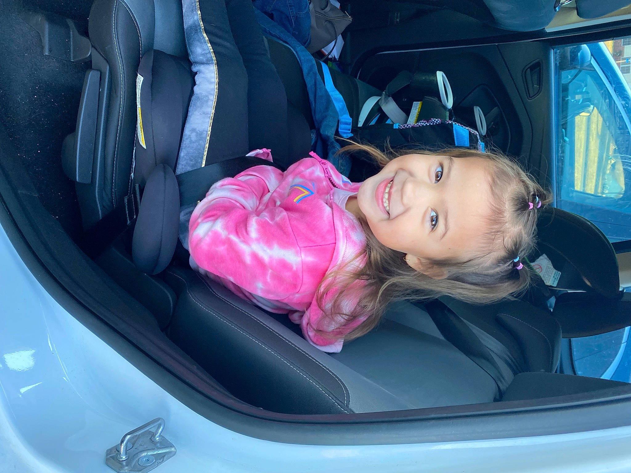 Ayleen joined the competition — help win amazing prizes! auto_part, automotive_design, automotive_exterior, automotive_lighting, automotive_wheel_system, bumper, car, car_seat, car_seat_cover, electric_blue, hood, joy, light, motor_vehicle, person, personal_luxury_car, smile, tints_and_shades, trunk, vehicle