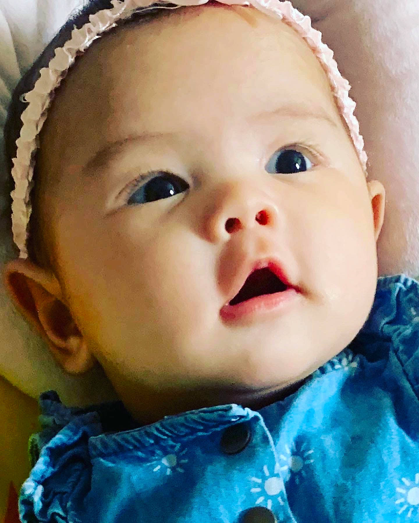 Carleigh Abriel is registered to the contest to win money with this photo: baby, baby_toddler_clothing, blue, cap, cheek, clothing, cool, ear, eyebrow, eyelash, forehead, fun, happy, headgear, iris, lip, mouth, nose, person, skin