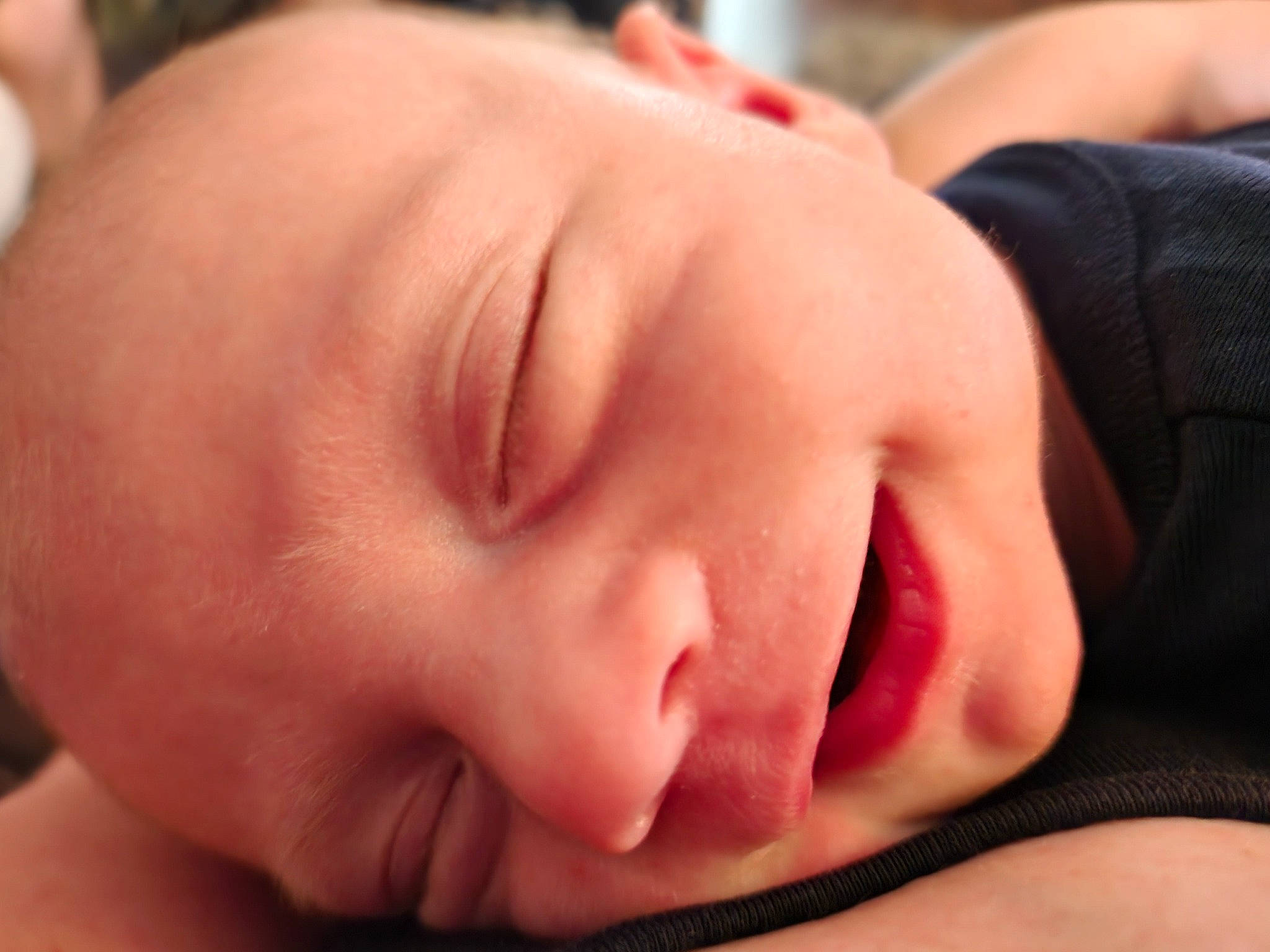 Damon is registered to the contest to win money with this photo: baby, baby_sleeping, bedtime, cheek, close_up, comfort, eyebrow, eyelash, flesh, forehead, gesture, happy, lip, mouth, nap, nose, person, portrait_photography, sleep, thumb
