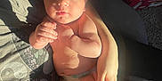Westyn joined the competition — help win amazing prizes! baby, bed, bedroom, bodypart, clothing, couch, cushion, diaper, face, finger, furniture, hand, head, homedecor, indoors, newborn, person, photography, portrait, swimwear