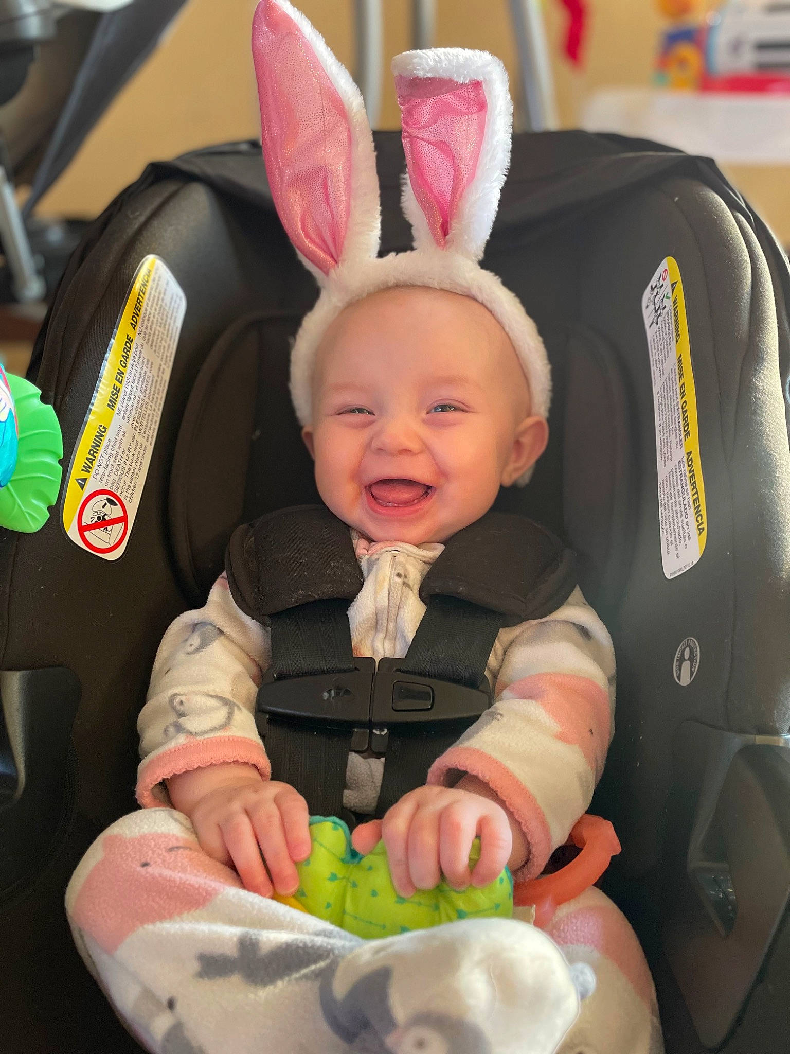 Lena joined the competition — help win amazing prizes! baby, baby_carriage, baby_in_car_seat, baby_products, baby_toddler_clothing, car_seat, child, comfort, eye, finger, happy, person, photograph, product, smile, snapshot, steering_wheel, toddler, wheel, white