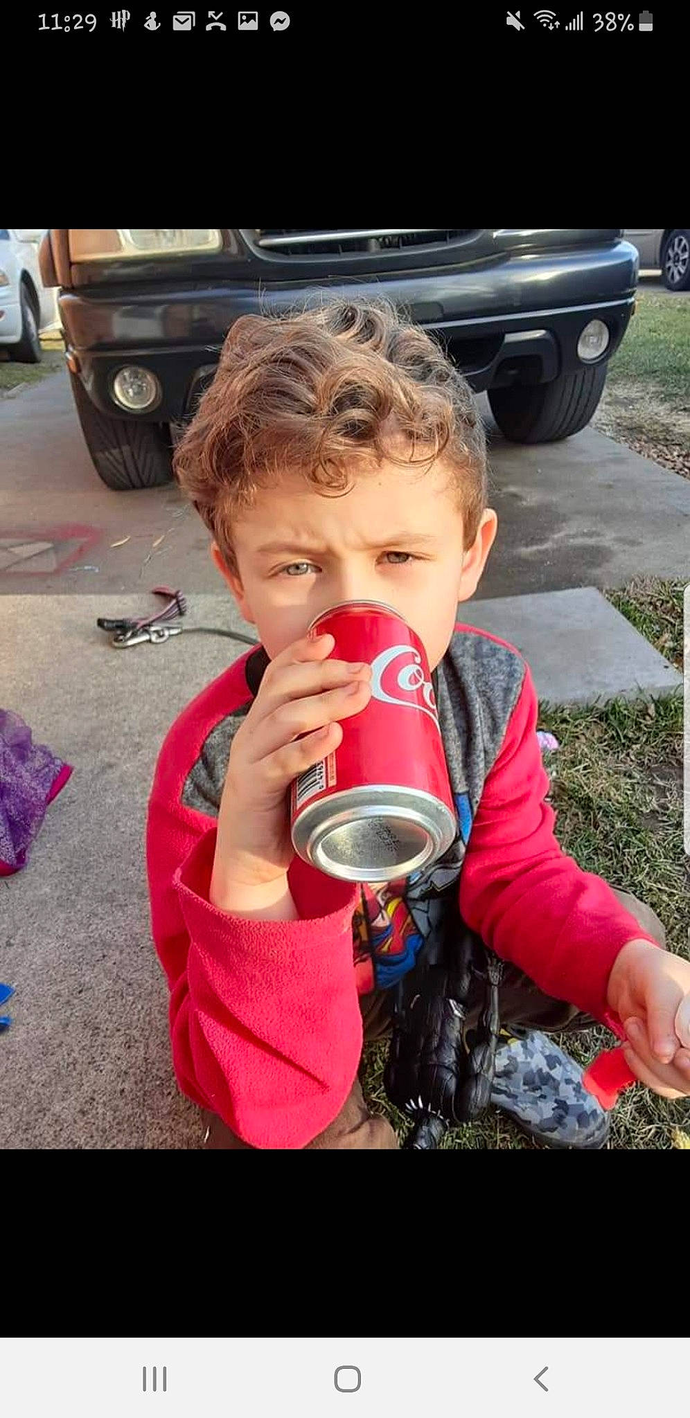 Dimitri joined the competition — help win amazing prizes! automotive_exterior, automotive_lighting, automotive_tire, baby, bumper, car, child, drinkware, grass, happy, jacket, mammal, motor_vehicle, person, pink, plant, tire, toddler, vehicle, vehicle_door