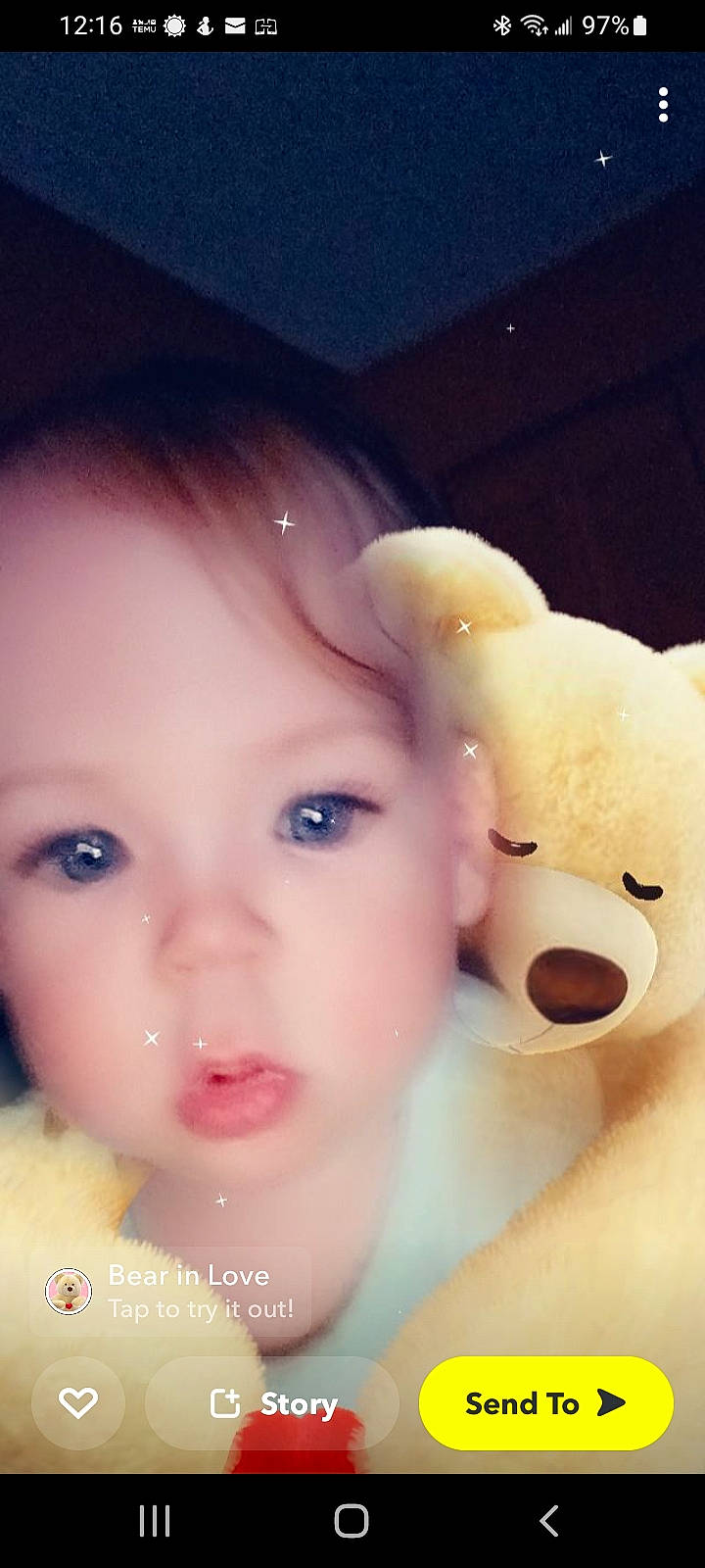 Hannah is registered to the contest to win money with this photo: beauty, black_hair, cheek, ear, eye, eyebrow, eyelash, gesture, hair, happy, head, iris, jaw, lip, mouth, nose, person, skin, stuffed_toy, toddler