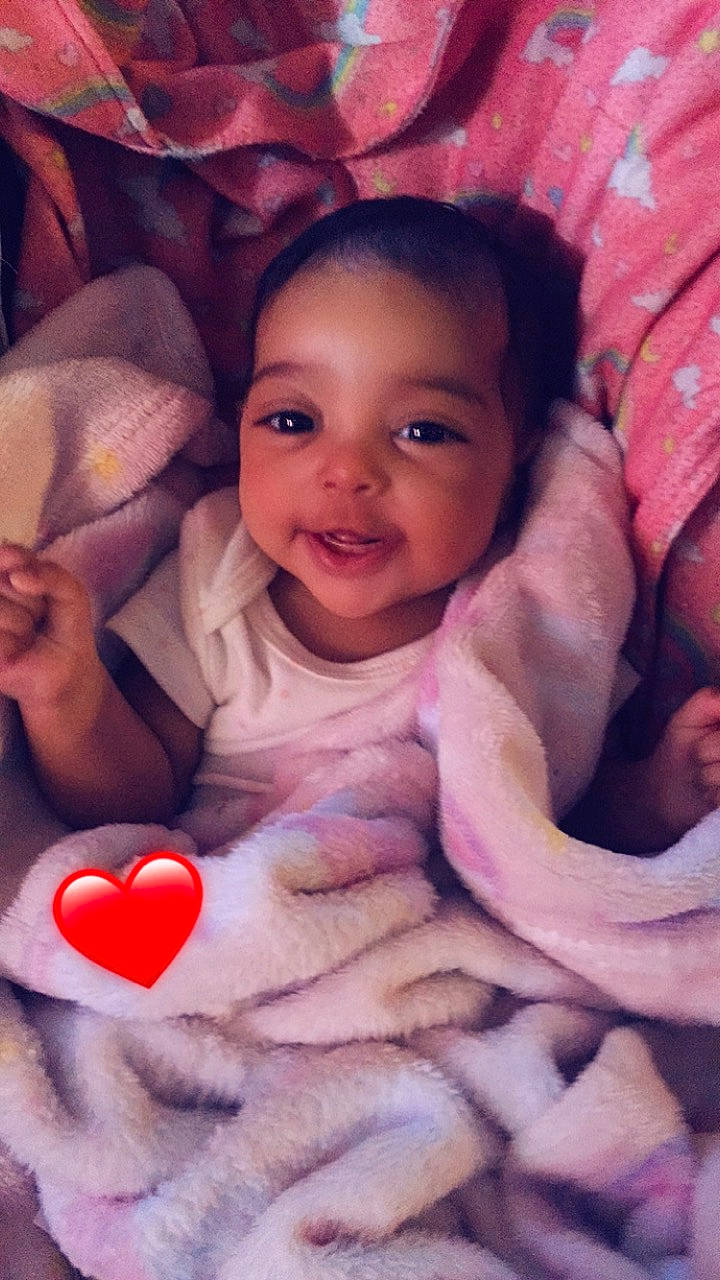 Nova Skye is registered to the contest to win money with this photo: baby, baby_products, baby_toddler_clothing, cheek, child, comfort, craft, creative_arts, heart, joy, linens, lip, love, nail, organ, person, pink, plush, skin, stuffed_toy