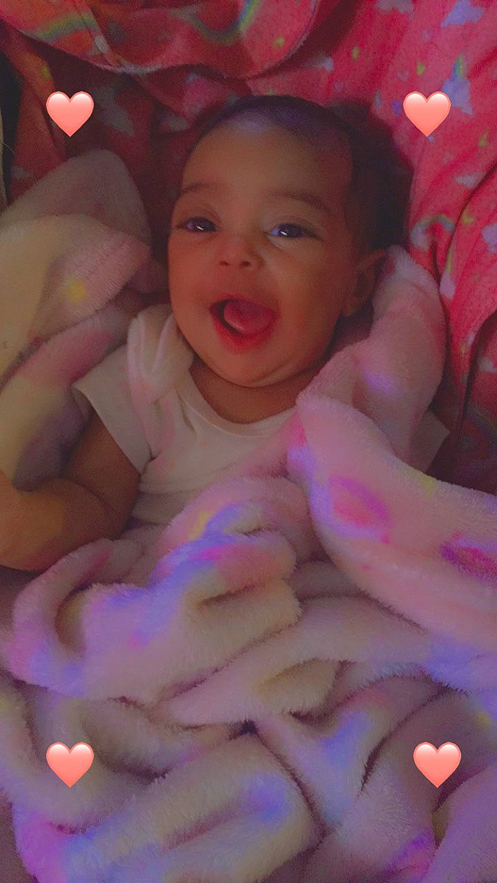 Nova Skye joined the competition — help win amazing prizes! baby, baby_grabbing_for_something, baby_products, baby_toddler_clothing, cheek, child, finger, lip, nail, person, pink, product, skin, thumb, toddler, tongue