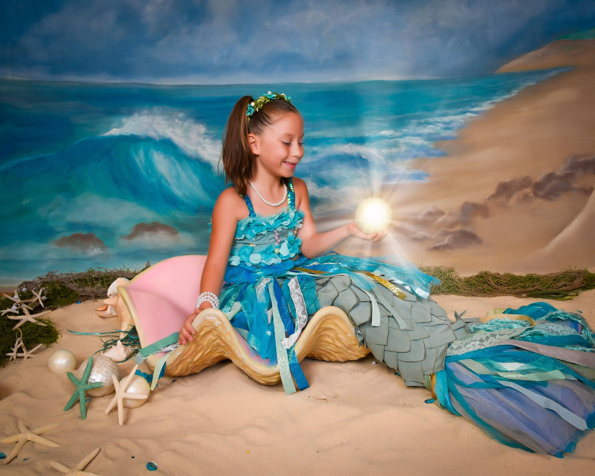Jazmyne joined the competition — help win amazing prizes! beauty, costume, daydream, dress, fictional_character, flash_photography, fun, happy, long_hair, mermaid, model, mythical_creature, person, photo_shoot, photography, sand, sea, sitting, sky, summer