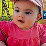 élaïa participe au concours pour gagner de l'argent avec cette photo : baby, child, outdoor, park, swing, pink_clothing, hat, bunny_ears, grass, sunlight, face, hands, curious, cute, infant, nature, playground, daylight, person, portrait