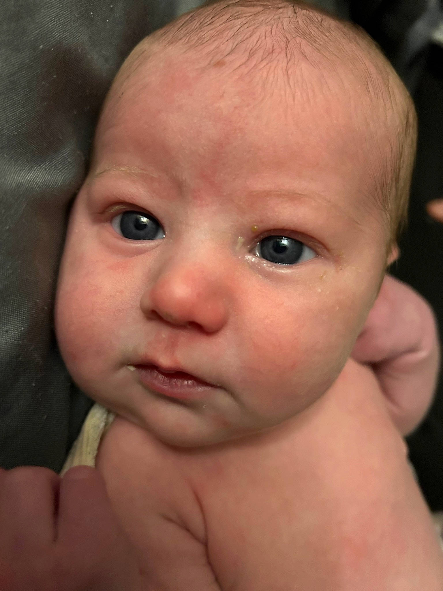 Kayleen joined the competition — help win amazing prizes! baby, cheek, chest, child, close_up, ear, eye, eyebrow, eyelash, finger, forehead, gesture, hand, iris, lip, mouth, nose, person, skin, thumb