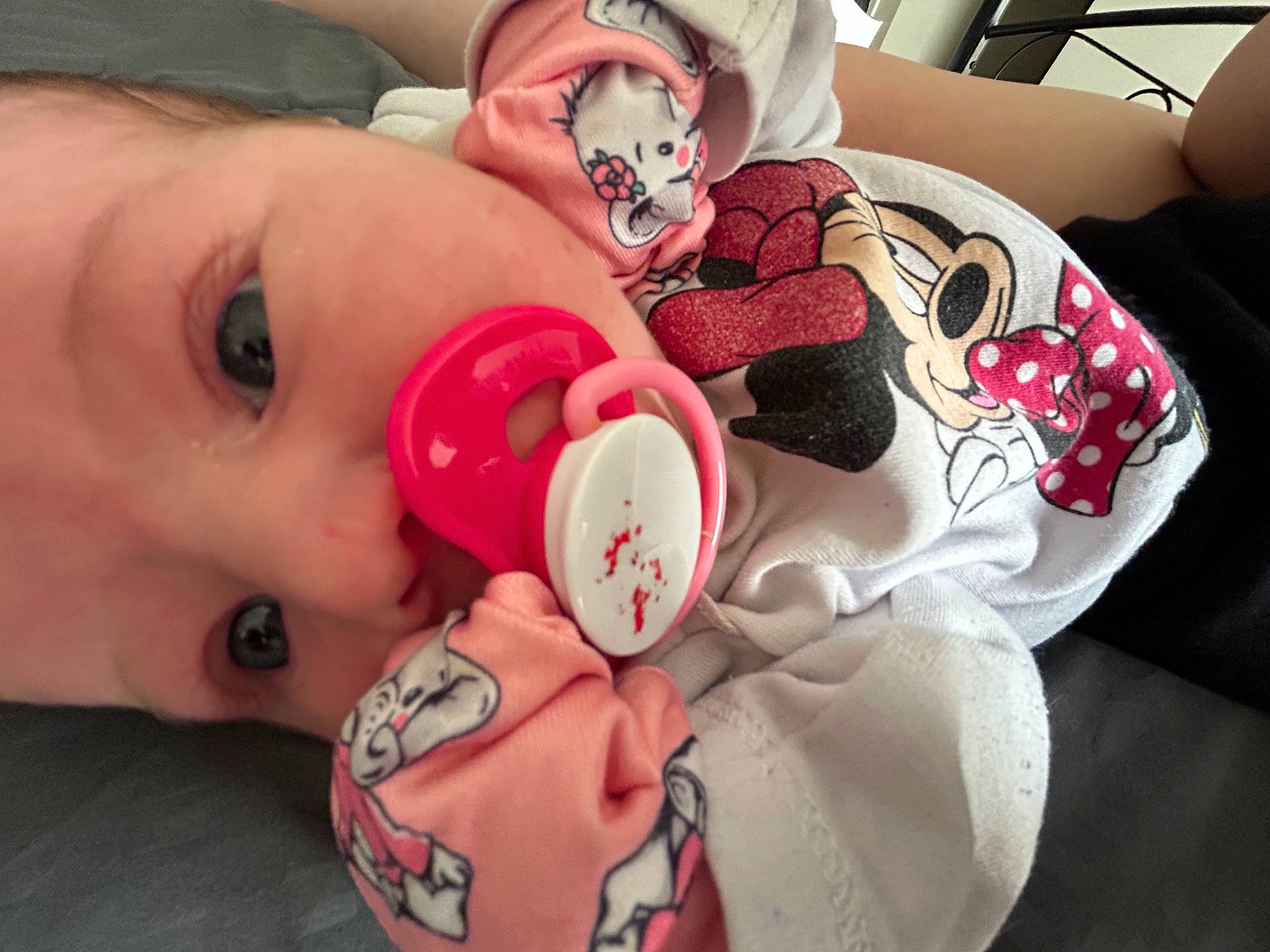 Kayleen joined the competition — help win amazing prizes! baby, baby_products, baby_toddler_clothing, beauty, car_seat, carmine, cheek, child, comfort, eyelash, happy, headgear, linens, organ, person, pink, skin, stuffed_toy, textile, toddler