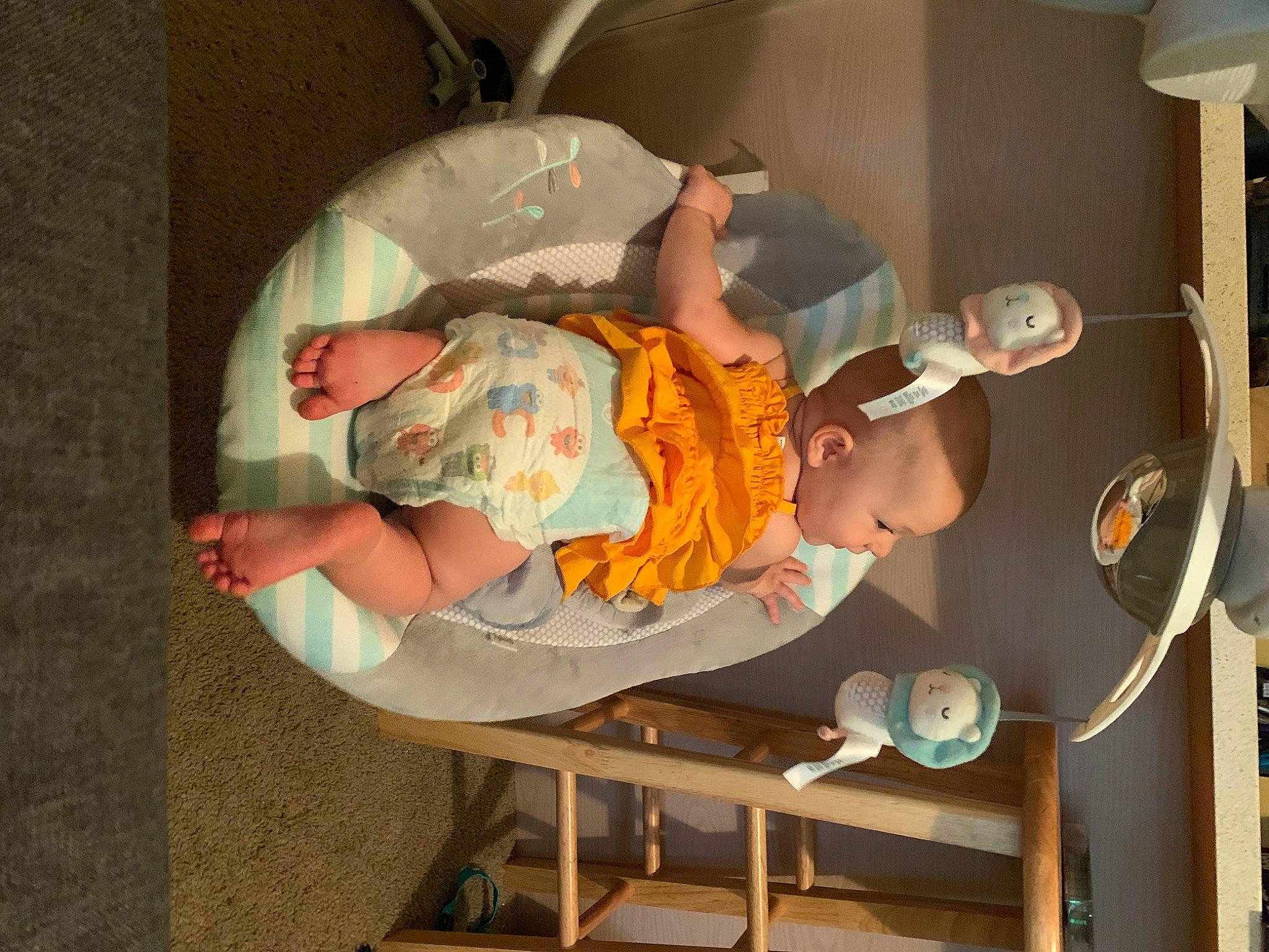 Adelaide is registered to the contest to win money with this photo: baby, baby_products, child, comfort, hat, person, room, toddler