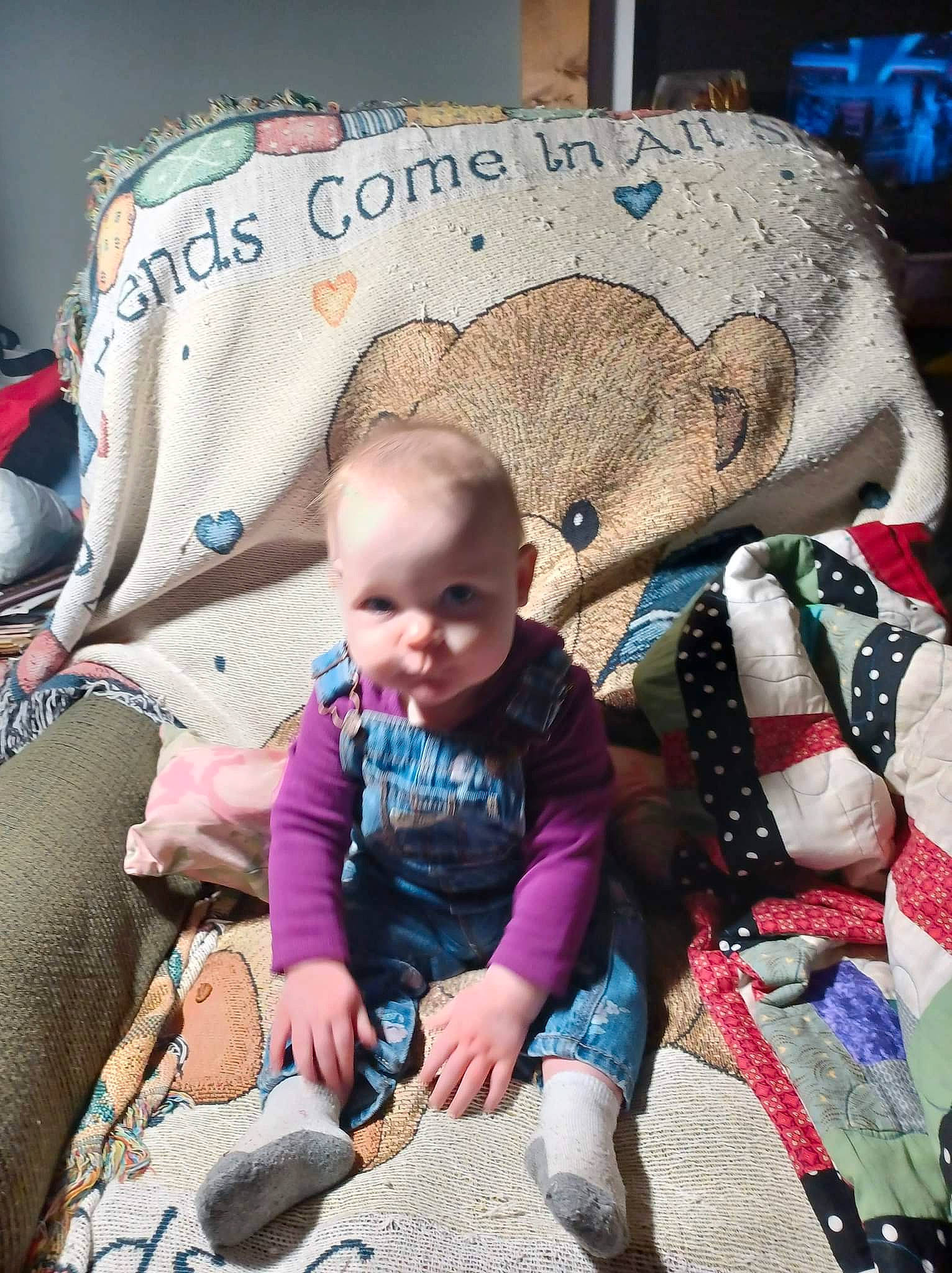 Eliza is registered to the contest to win money with this photo: baby, baby_carriage, baby_products, baby_toddler_clothing, bedding, child, comfort, event, fun, happy, home_accessories, leisure, linens, pattern, people, person, sitting, throw_pillow, toddler, vacation