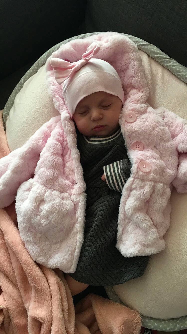 Marceline joined the competition — help win amazing prizes! baby, baby_sleeping, cheek, child, fur, hand, head, headgear, headwear, linens, person, pink, skin, toddler, wool