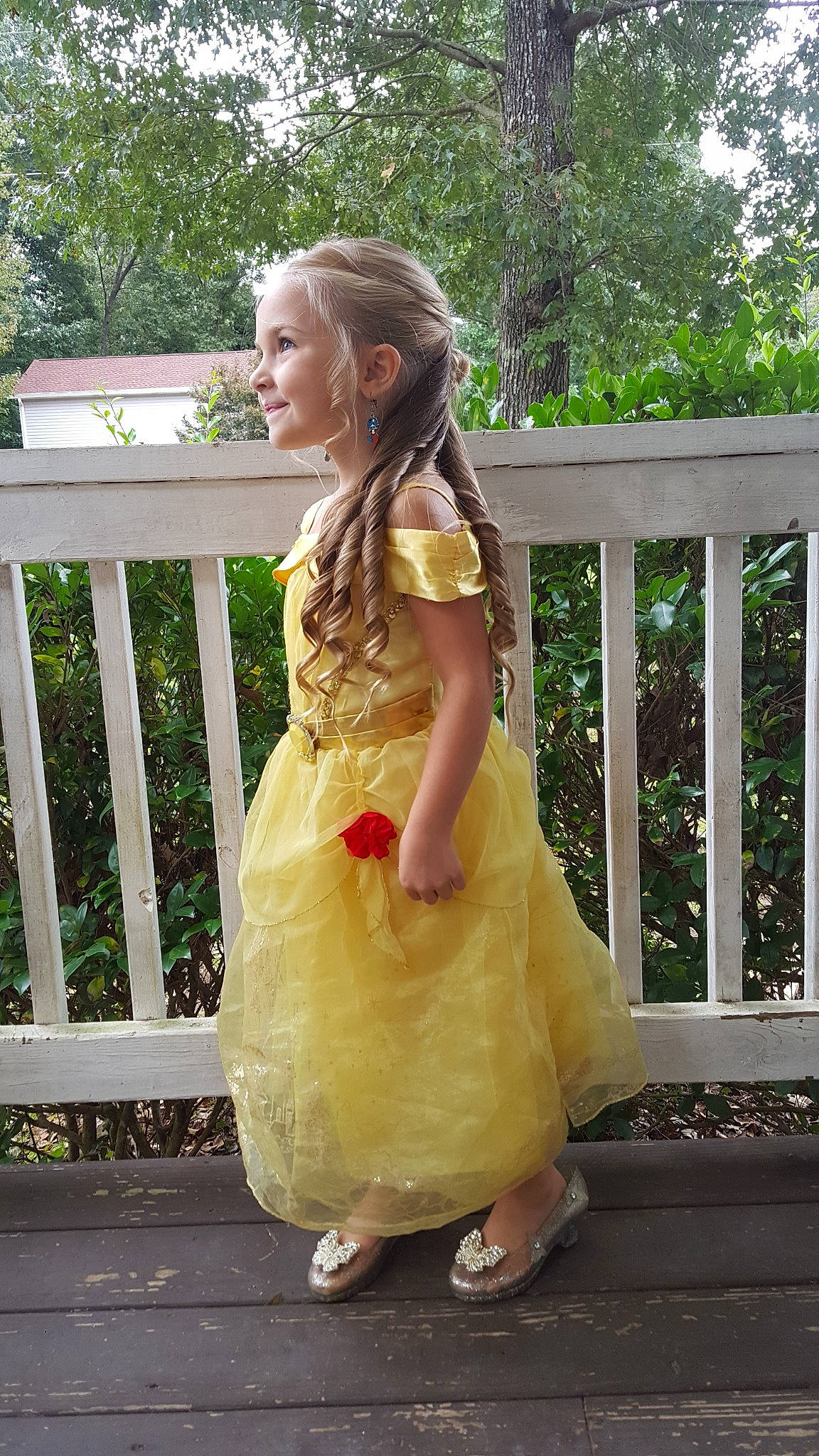 Ansleigh joined the competition — help win amazing prizes! a_line, bridal_accessory, bridal_clothing, bridal_party_dress, clothing, day_dress, dress, fashion_design, formal_wear, gown, grass, happy, joy, leisure, one_piece_garment, people_in_nature, person, plant, tree, trunk