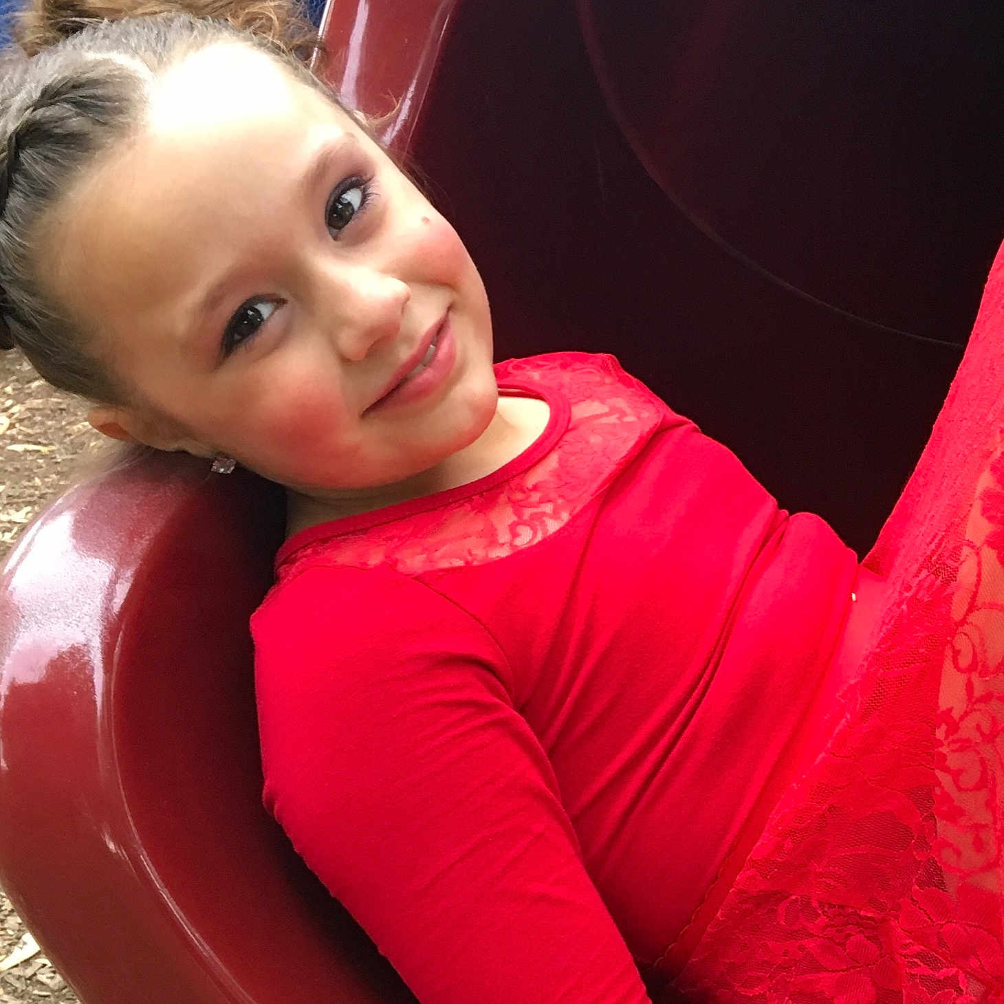 Maizy joined the competition — help win amazing prizes! child, eye, fun, joy, lip, mouth, person, pink, red, smile, toddler