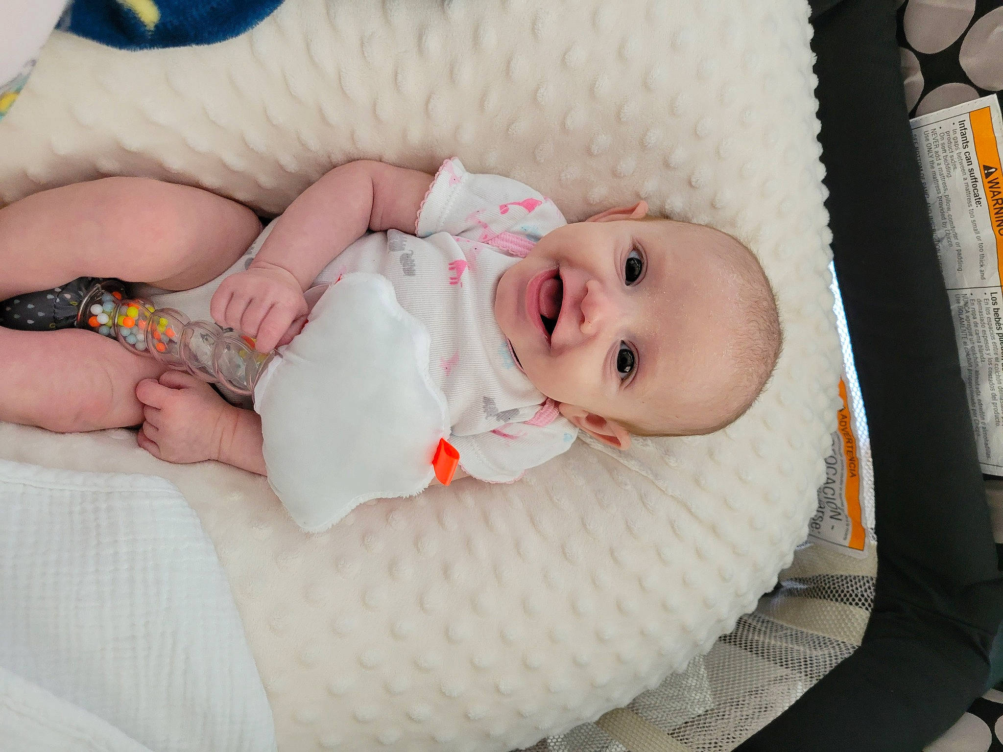 Liberty joined the competition — help win amazing prizes! baby, baby_products, baby_safety, baby_sleeping, baby_toddler_clothing, chair, cheek, child, comfort, eyelash, joy, linens, nail, pattern, person, room, skin, smile, toddler