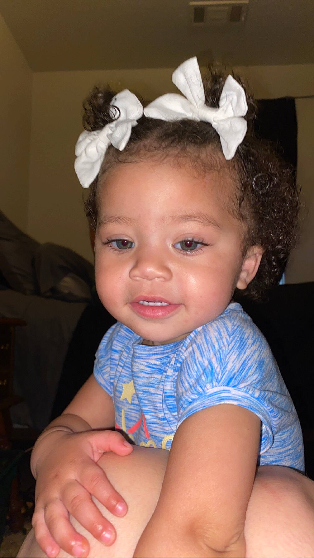 Faithlynn joined the competition — help win amazing prizes! baby_toddler_clothing, cheek, child, chin, cool, ear, eye, eyebrow, eyelash, facial_expression, flash_photography, hairstyle, happy, headband, headpiece, iris, neck, person, skin, smile