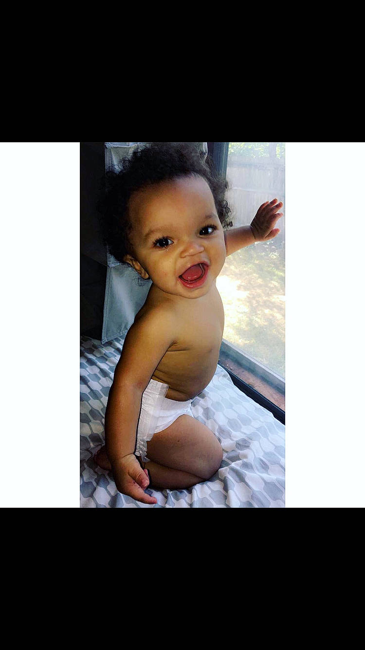 Giovani joined the competition — help win amazing prizes! baby, beauty, black_hair, cheek, child, eye, face, hand, head, human, lip, mouth, nose, person, photo_caption, photography, skin, smile, snapshot, toddler