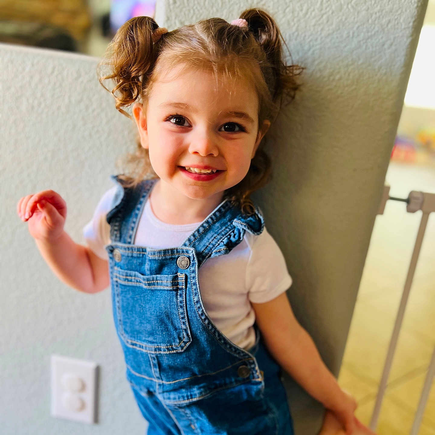 Aliyah joined the competition — help win amazing prizes! bodypart, child, clothing, dress, face, female, finger, girl, hair, hand, happy, head, jeans, laughing, pants, person, photography, portrait, sleeve, smile