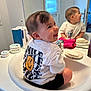 Mira participe au concours pour gagner de l'argent avec cette photo : toddler, sink, bathroom, mirror, reflection, smiling, white_tshirt, smiley_face, toiletries, soap, towel, counter, water_faucet, happy, child, indoor, person, hair, face, sitting